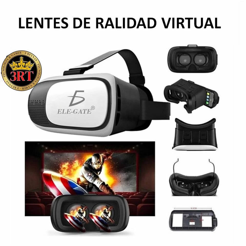 Lentes VRBOX de Realidad Virtual 3D de ELE-GATE – Cómpralo México